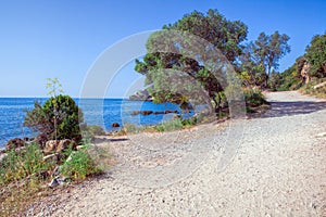 Beach in the Parque Natural da Arrabida ,