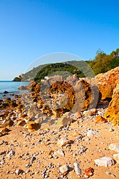 Beach in the Parque Natural da Arrabida, Setubal peninsula, Port photo