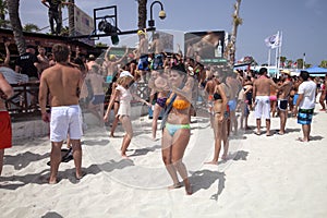 Beach party, Agia Napa, Cyprus