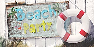 Beach Party Cheerful Chilling Leisure Festival Freedom Concept