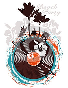 Beach party poster