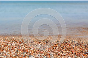 Beach pebble ctones sea shore summer