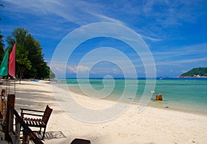 Beach at perhentian Islands Malaysia