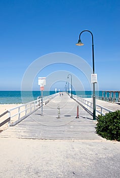 Beach pier