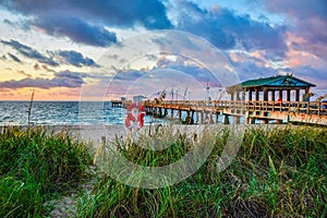 Beach Pier near Fort Lauderdale Florida FL photo