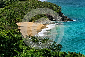 Beach Plage de Tillet, Basse-Terre, Guadeloupe, Caribbean