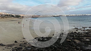 Beach of Playa Blanca in Fuerteventura, Canarias