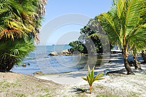 Beach of Playa Blanca near Livingston