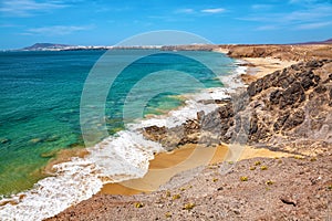 Beach Playa de la Cera, Island Lanzarote, Canary Islands, Spain, Europe