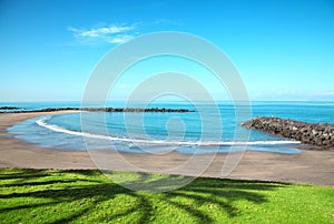 Beach in Playa de las Americas, Tenerife photo