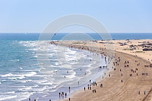 Beach Playa del Ingles on Gran Canaria - Spain