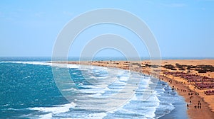 Beach of Playa del InglÃÂ©s, Gran Canaria, Spain photo