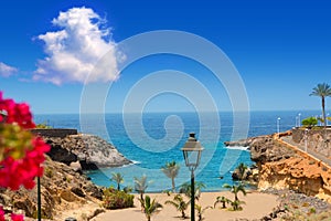 Beach Playa Paraiso costa Adeje in Tenerife photo