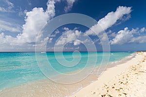 Beach of Playacar in Mexico