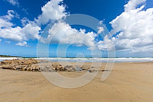 Beach of Plougasnou, Finistere, Brittany