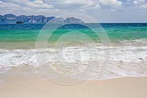 Beach of Poda island , Krabi province, Thailand