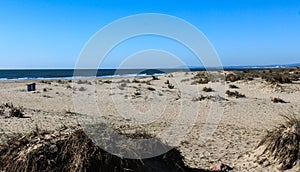 Beach Ponta da Areia in Portugal