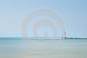 The Beach of Portbail, Normandy, France