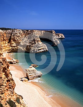 Beach, Praia da Marinha, Portugal. photo