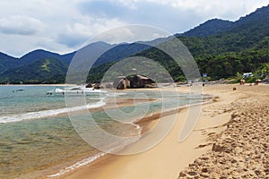 Beach Praia do Cepilho, Trindade, Paraty bay, Brazil