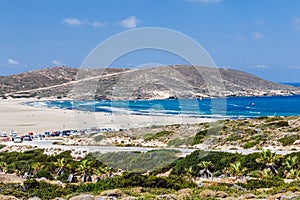 Beach Prasonisi. Rhodes Island. Greece