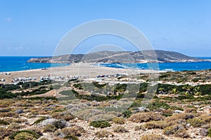 Beach Prasonisi. Rhodes Island. Greece