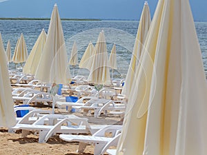 Beach on a Prespa Lake, Macedonia