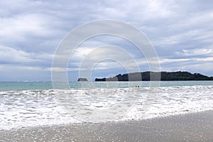 Beach in Puerto Carrillo, Costa Rica. Puerto Carrillo is a small village at the Pacific Coast on the Peninsula Nicoya photo