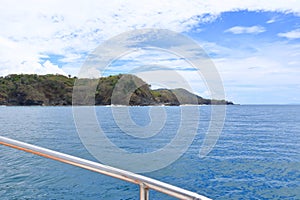 Beach in Puerto Carrillo, Costa Rica. Puerto Carrillo is a small village at the Pacific Coast on the Peninsula Nicoya photo