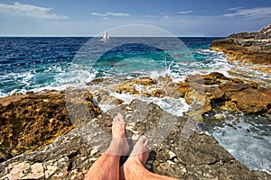 Beach, Pula Croatia, Croatia Rocky Beaches