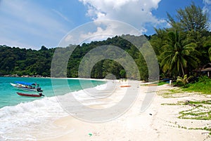 Beach at pulau perhentian Malaysia photo