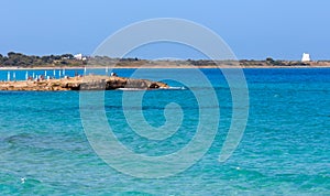 Beach Punta della Suina, Salento, Italy