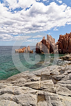 Beach of Red Rocks of Arbatax - Sardinia, Italy