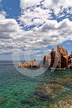 Beach of Red Rocks of Arbatax - Sardinia, Italy