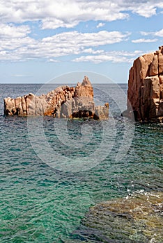 Beach of Red Rocks of Arbatax - Sardinia, Italy