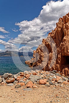 Beach of Red Rocks of Arbatax - Sardinia, Italy