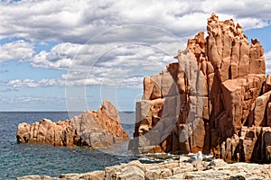 Beach of Red Rocks of Arbatax - Sardinia, Italy