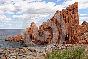 Beach of Red Rocks of Arbatax - Sardinia, Italy