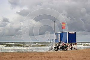 Beach rescue station