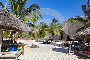 Beach resort. Village Kendwa. Zanzibar island