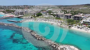 Beach Resort At Willemstad In Netherlands Curacao.