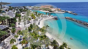 Beach Resort At Willemstad In Netherlands Curacao.