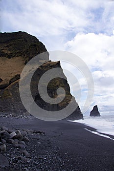 Beach at Reynisdrangar in Vik