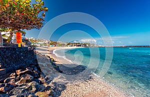 Beach of Roches Noires in Saint-Gilles-Les-Bains - Tourist place - Reunion Island