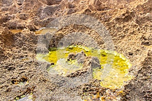 Playa la roca formación Agua países., Túnez 