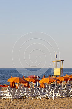 Beach in Rodi Garganico, Apulia, Italy