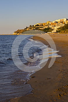 Beach in Rodi Garganico, Apulia, Italy