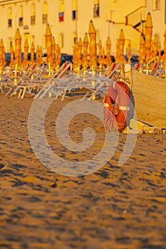 Beach in Rodi Garganico, Apulia, Italy