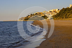 Beach in Rodi Garganico, Apulia, Italy