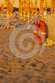 Beach in Rodi Garganico, Apulia, Italy